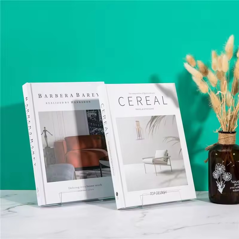 Clear Acrylic Book Stand Display Holder For Postcards Stickers And More 3