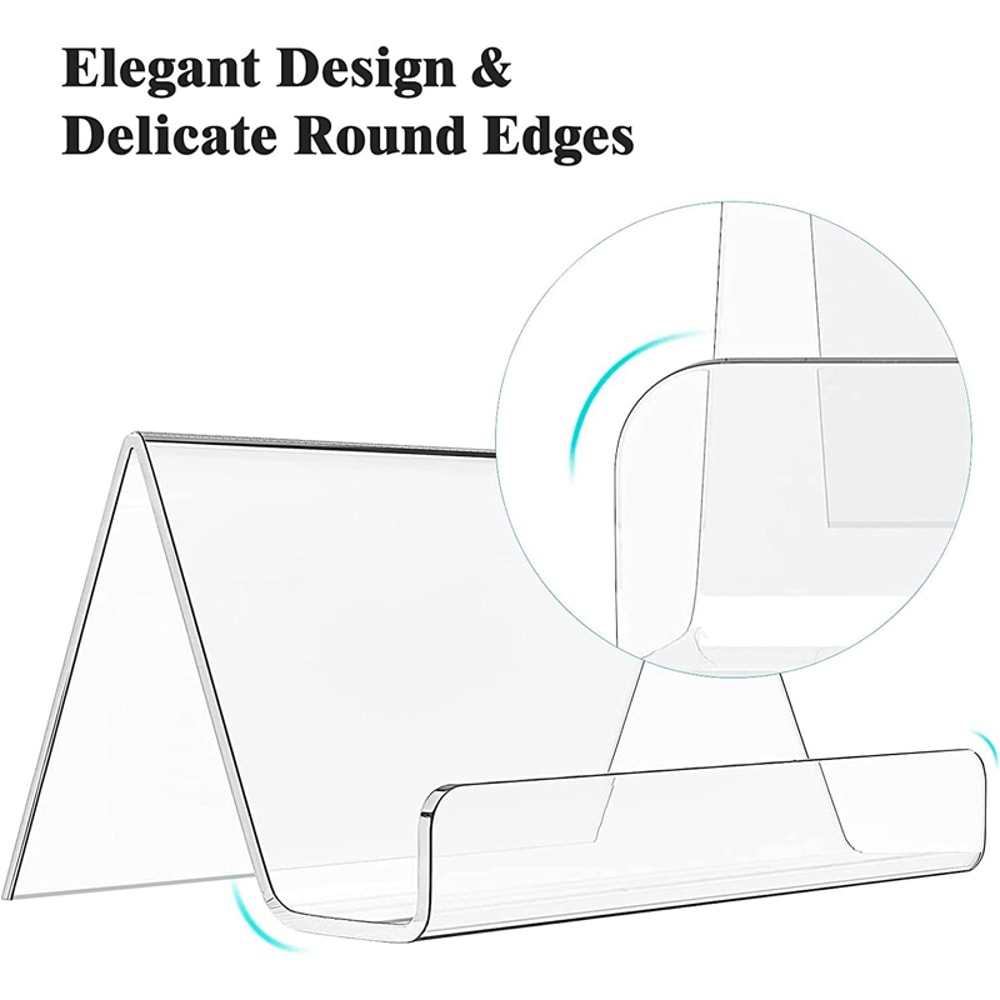Acrylic Business Card Holder Desk Organizer Office Display Stand 3
