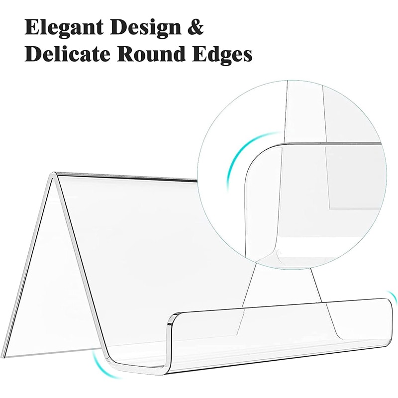 Acrylic Business Card Holder Desk Organizer Office Display Stand 3