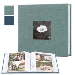 linen cloth photo storage album – writable children growth keepsake