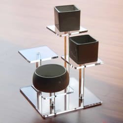 transparent acrylic display stand – jewelry holder shelf, multi-purpose organizer