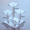 Transparent Acrylic Display Stand Jewelry Holder Shelf MultiPurpose Organizer 3