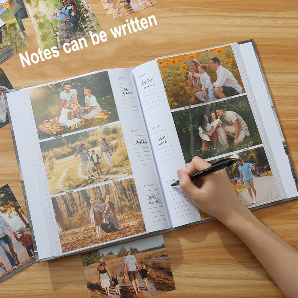 Vintage City Print Photo Album Wedding Memory Book Scrapbook Case For Photos 3