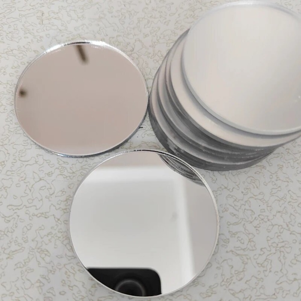 DIY SelfAdhesive Mobile Phone Case Lens Sticker Portable Makeup Mirror Decal For Smartphones 1