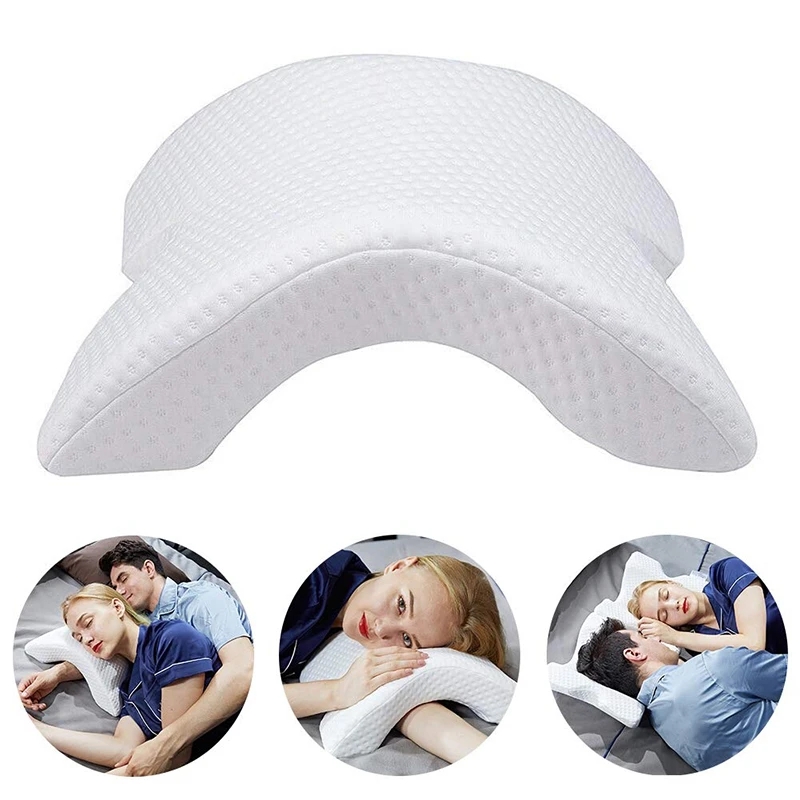 UShaped Orthopedic Neck Pillow Memory Foam Travel Support For Side Sleepers 3