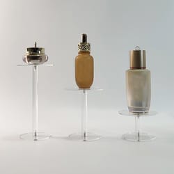 elegant acrylic jewelry display stand – round cake and dessert rack for cosmetics & decor