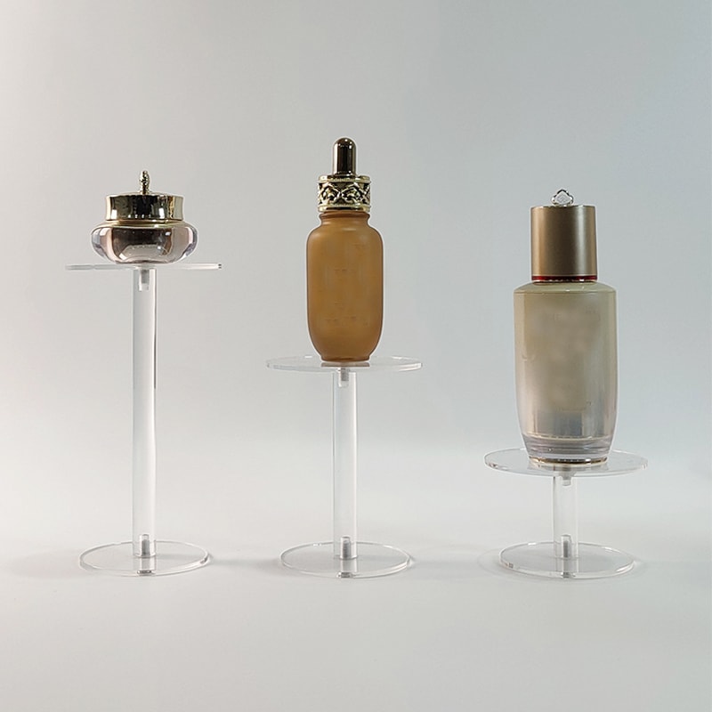 Elegant Acrylic Jewelry Display Stand Round Cake And Dessert Rack For Cosmetics Decor 0