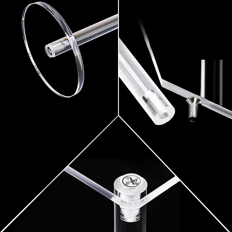 Elegant Acrylic Jewelry Display Stand Round Cake And Dessert Rack For Cosmetics Decor 1