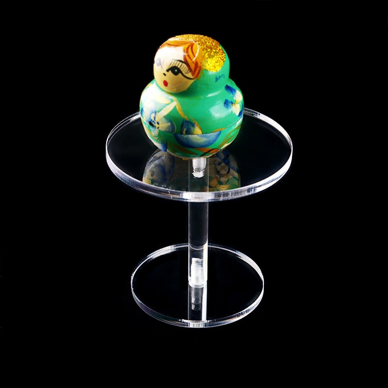 Elegant Acrylic Jewelry Display Stand Round Cake And Dessert Rack For Cosmetics Decor 2