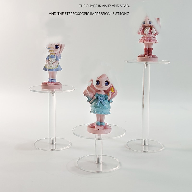 Elegant Acrylic Jewelry Display Stand Round Cake And Dessert Rack For Cosmetics Decor 3