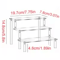 Clear Acrylic Cake Display Stand Elegant Transparent Trapezoidal Dessert Rack For Cupcakes And Swe 4