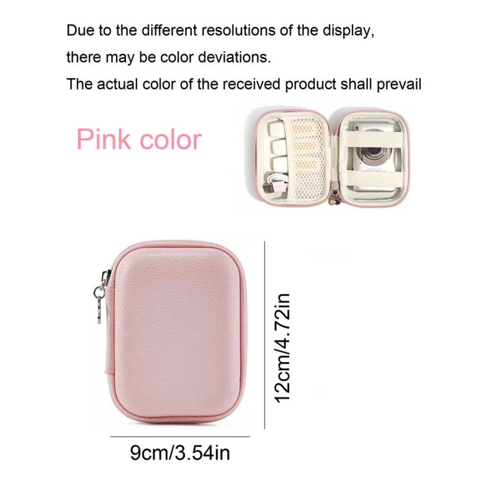 Earphone Storage Case Compact Zipper Pouch For Cables Chargers Small Tech Accessories 6