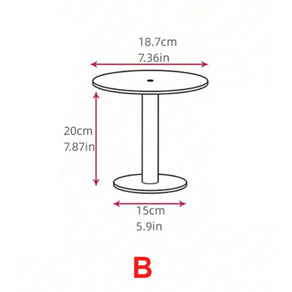 Elegant Transparent Acrylic Round Cake Stand For Desserts Cupcakes And Pastry Displays Perfect For 4