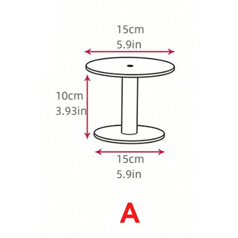 Elegant Transparent Acrylic Round Cake Stand For Desserts Cupcakes And Pastry Displays Perfect For 3