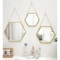 Hexagon Shape Decorative Mirror For Wall Elegant Hanging Bathroom Bedroom Cosmetic Mirror 0
