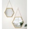Hexagon Shape Decorative Mirror For Wall Elegant Hanging Bathroom Bedroom Cosmetic Mirror 2