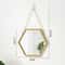 Hexagon Shape Decorative Mirror For Wall Elegant Hanging Bathroom Bedroom Cosmetic Mirror 4