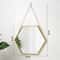 Hexagon Shape Decorative Mirror For Wall Elegant Hanging Bathroom Bedroom Cosmetic Mirror 6