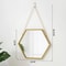 Hexagon Shape Decorative Mirror For Wall Elegant Hanging Bathroom Bedroom Cosmetic Mirror 5