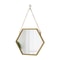 Hexagon Shape Decorative Mirror For Wall Elegant Hanging Bathroom Bedroom Cosmetic Mirror 3