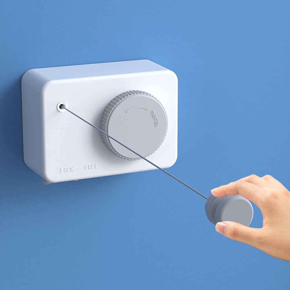 Retractable Stainless Steel Clothesline For SpaceSaving PullOut Drying Rack 2