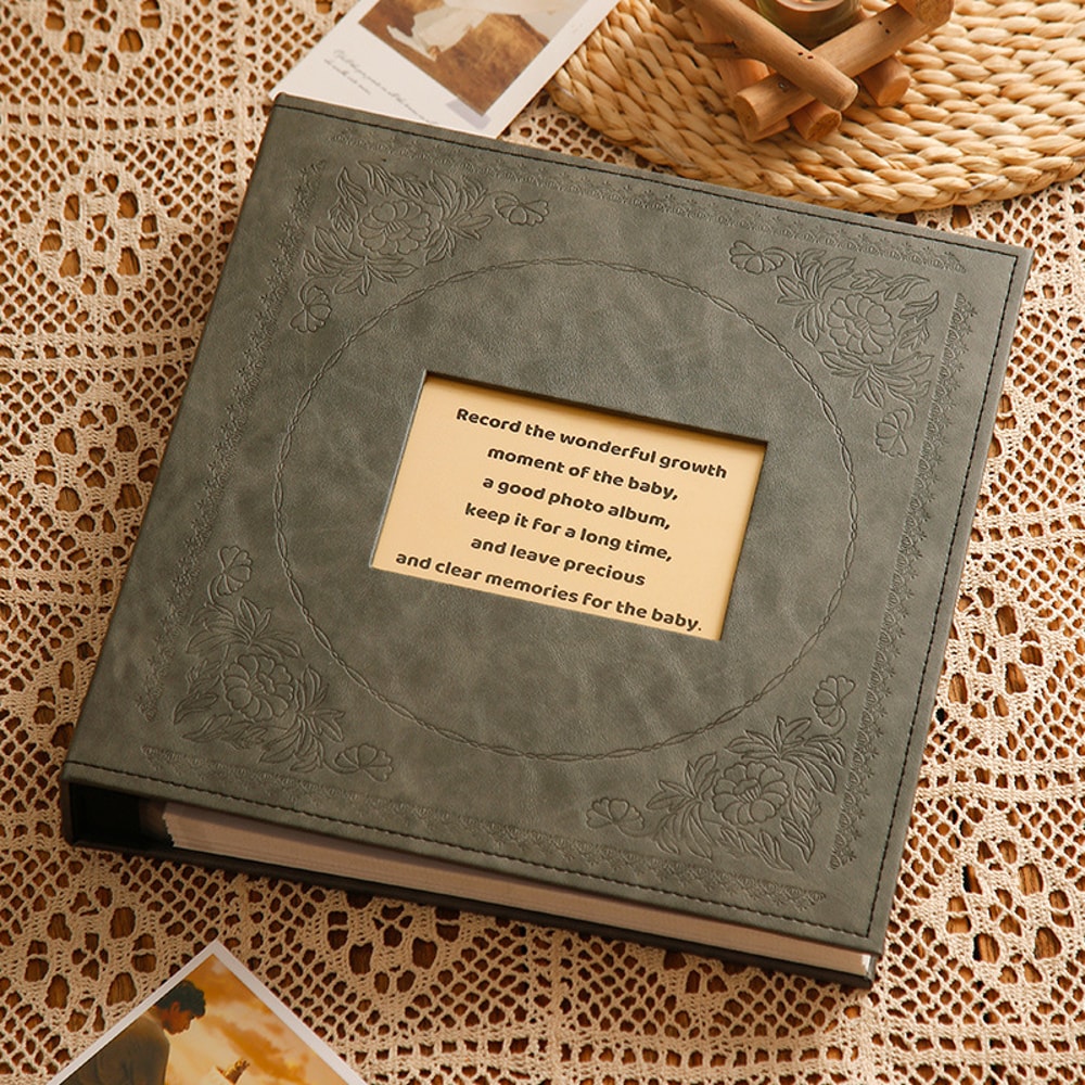 Personalized Family Photo Album Leather Memory Book For Wedding Kids 2