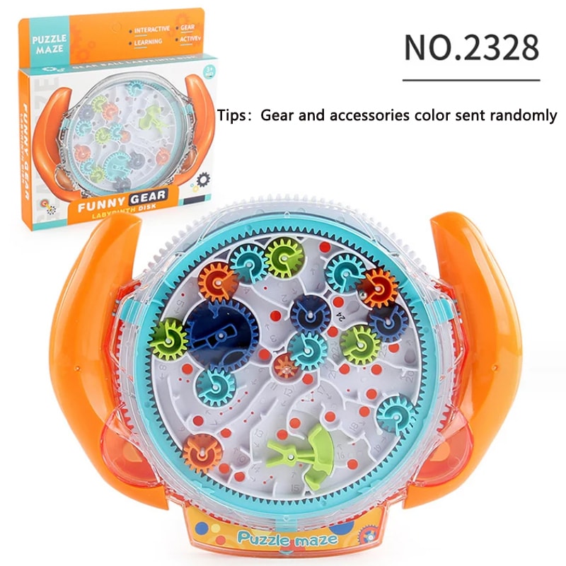 Creative Transparent Puzzle Maze Speed Cube For Kids Stress Reliever Rolling Ball Maze Toy 3