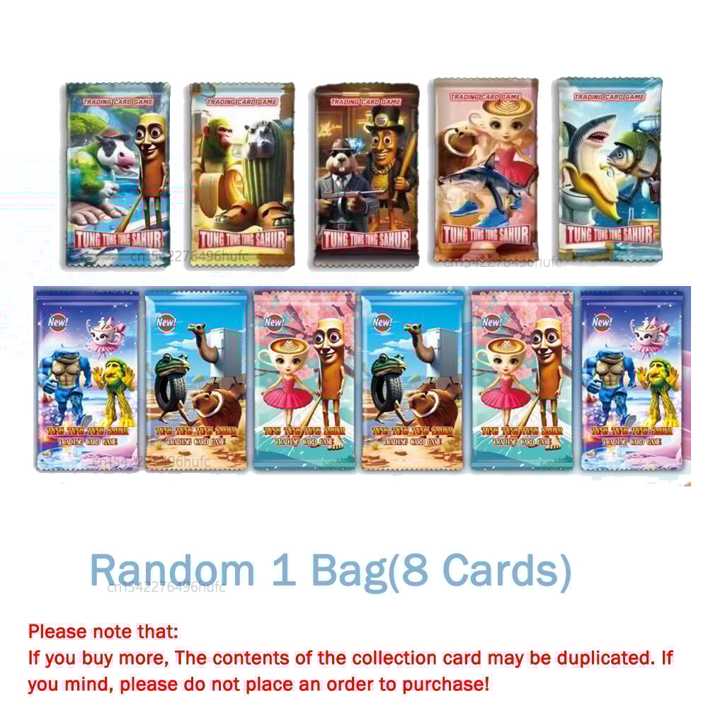 Italian Collection Cards Brainrot Tralala Childrens Trading Card Game Toy Gift 4