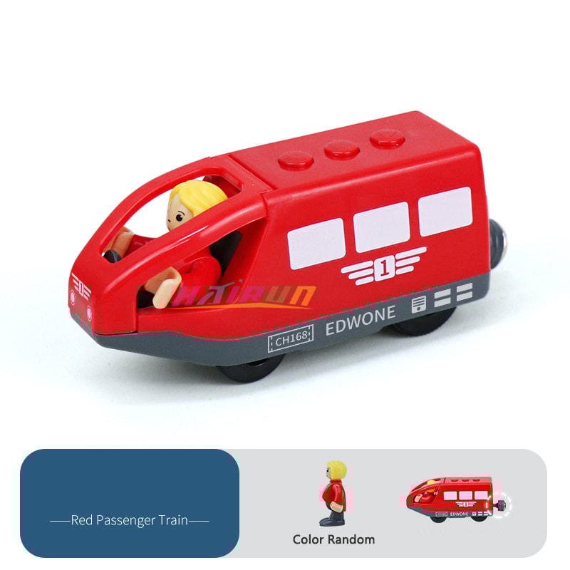 Magnetic Electric Train Set With Doll And Wooden Tracks Compatible Locomotive For Kids 3