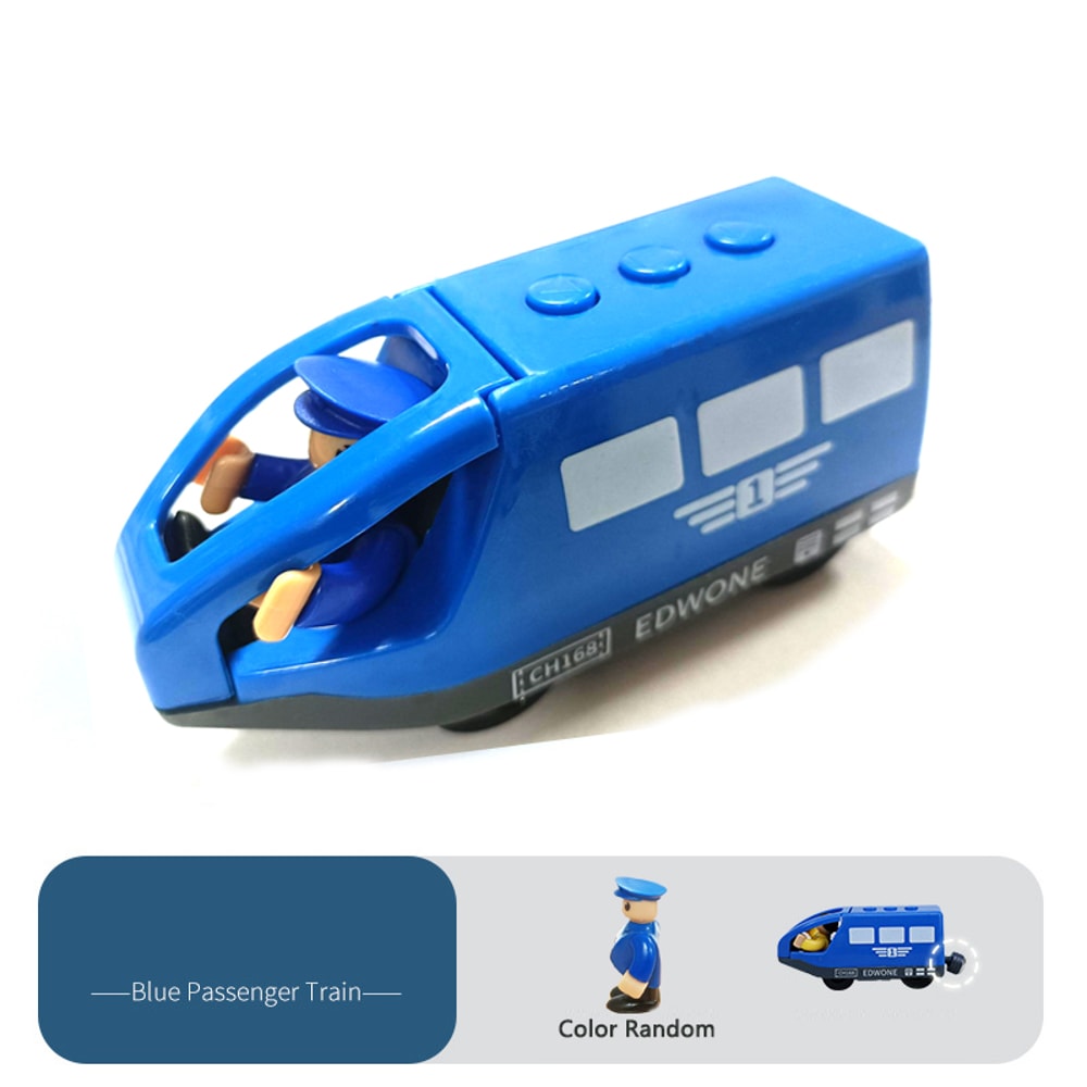 Magnetic Electric Train Set With Doll And Wooden Tracks Compatible Locomotive For Kids 4