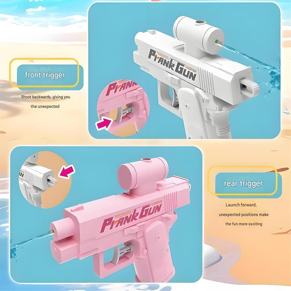Creative Double Sided Reverse Water Spray Gun Fun Prank Mini Water Gun For Summer Trick Tactics 1