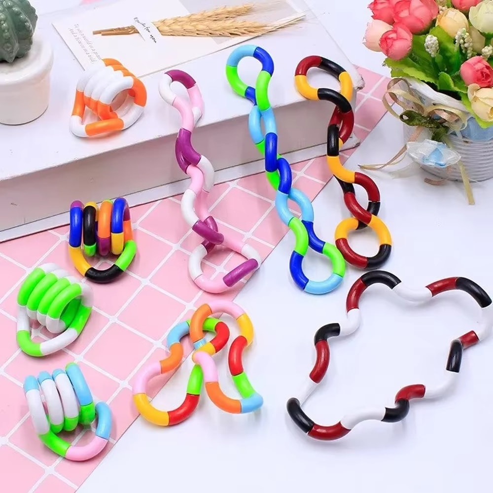 Fun Twist Music Puzzle Toy for Kids & Adults - Stress Relief & Educational Rope Knot Deformation Toy