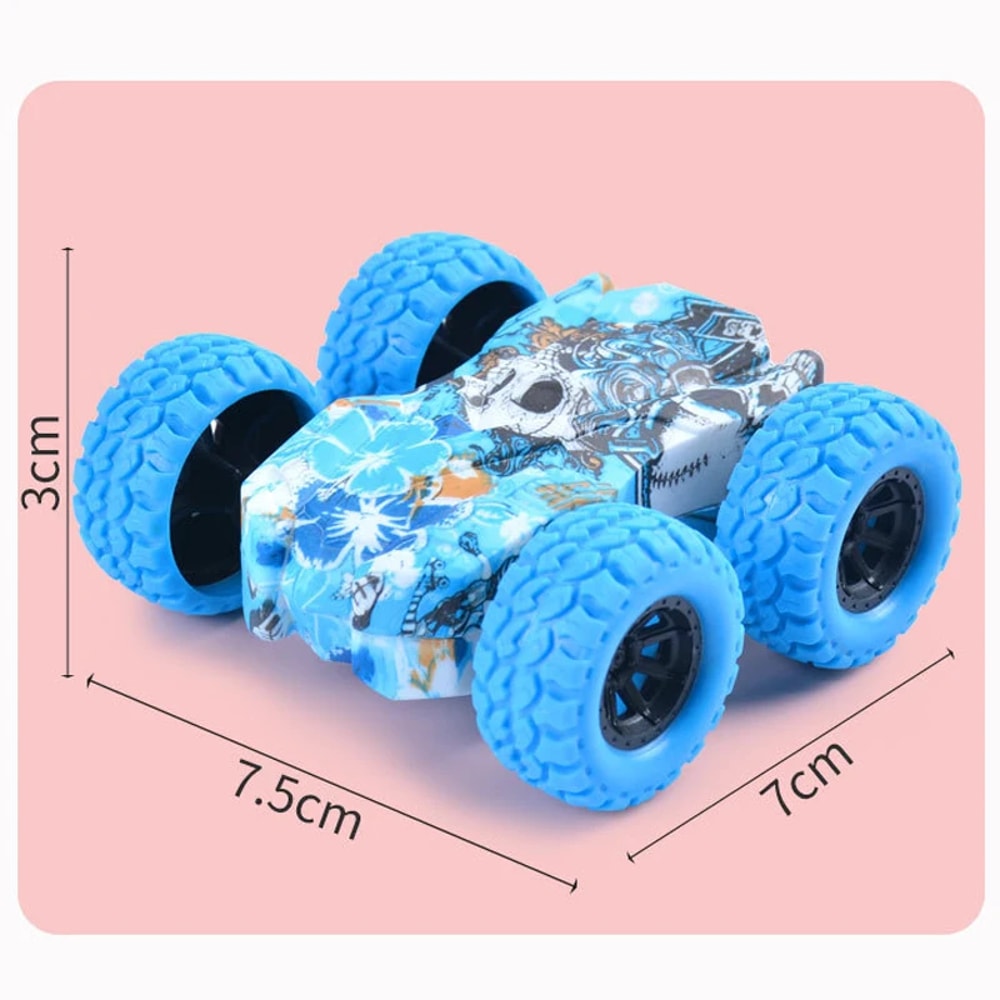 Childrens DoubleSided OffRoad Toy Car InertiaPowered AntiCollision FallResistant Kids Vehicle 7