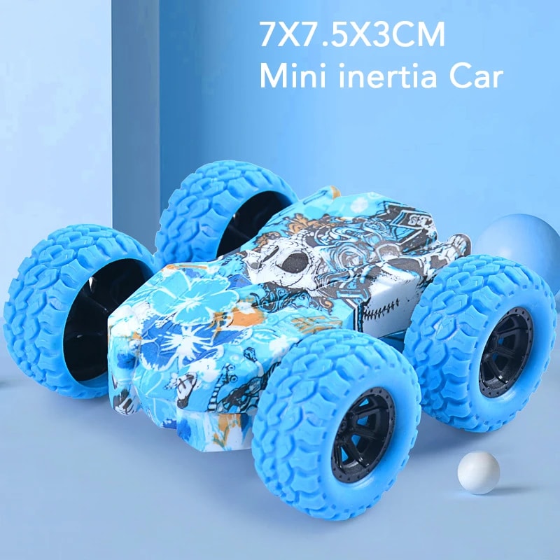 Childrens DoubleSided OffRoad Toy Car InertiaPowered AntiCollision FallResistant Kids Vehicle 4