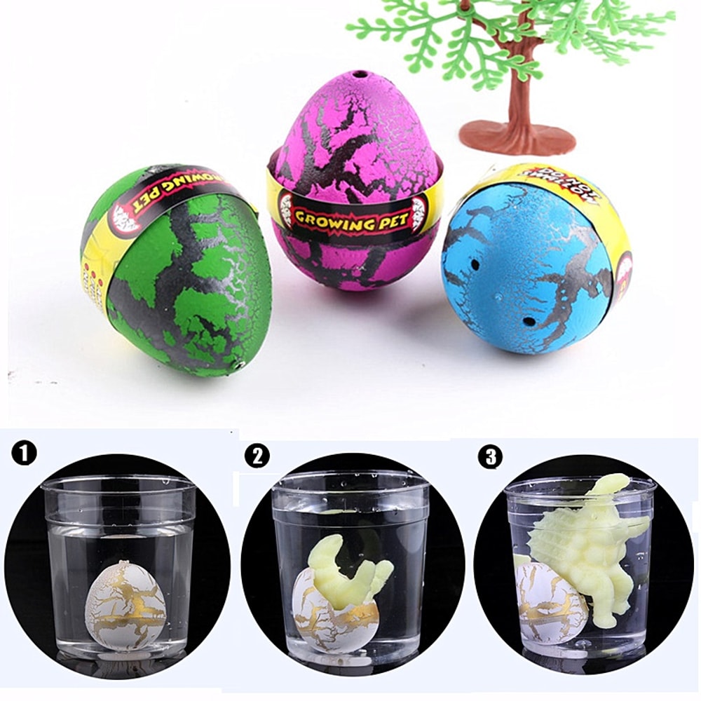Magic Hatching Growing Dinosaur Egg Toy Educational Fun WaterGrowing Egg For Kids Dinosaur Hatchin 2