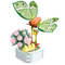 DIY Mini Butterfly Insect Potted Plant Bonsai Flower Block Decoration Building Block Figure Toy Fo 2