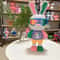DIY Kids Toy Candy Rabbit Colorful Mini Model Desktop Decoration 0