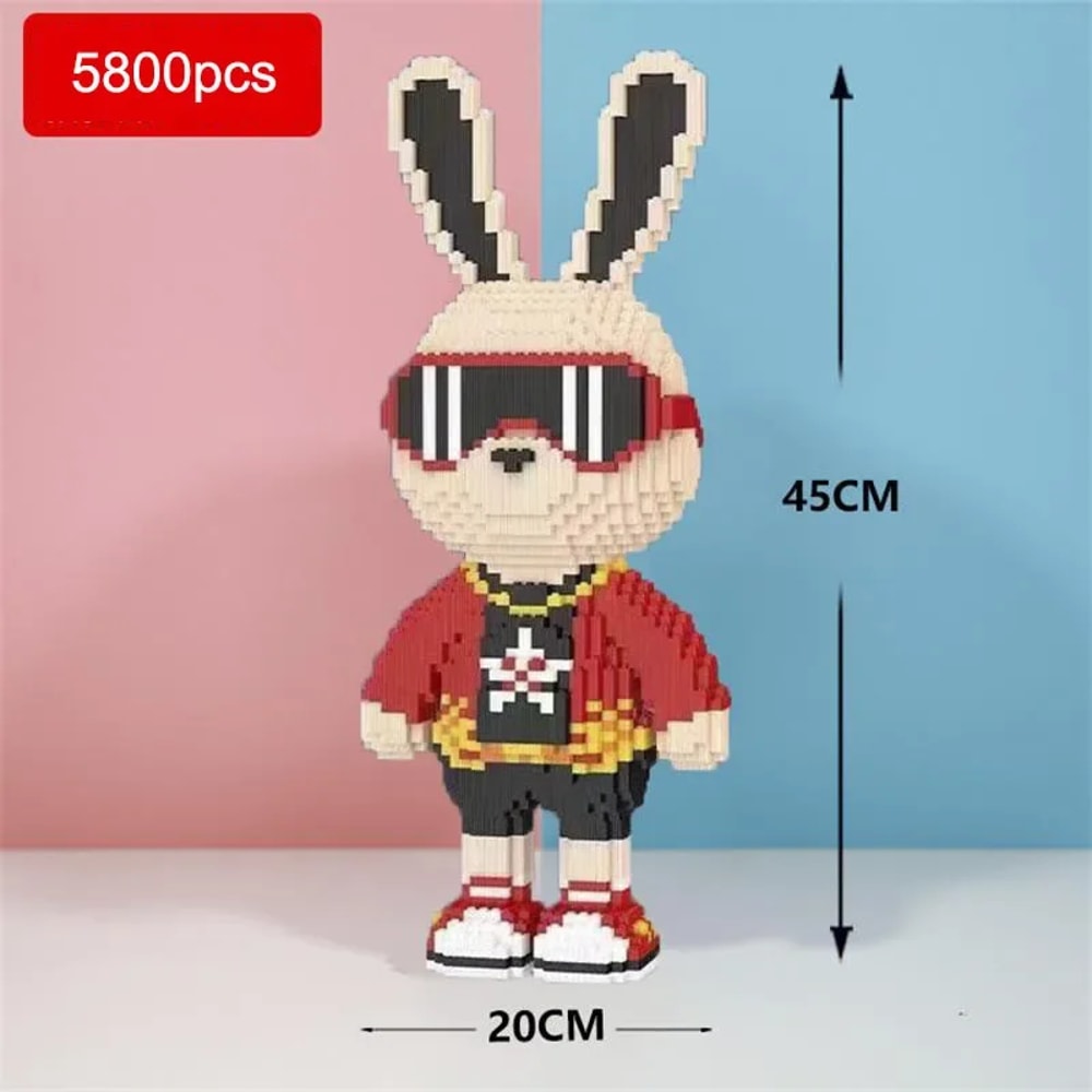 DIY Kids Toy Candy Rabbit Colorful Mini Model Desktop Decoration 4