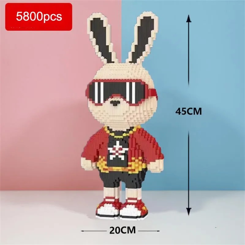 DIY Kids Toy Candy Rabbit Colorful Mini Model Desktop Decoration 4