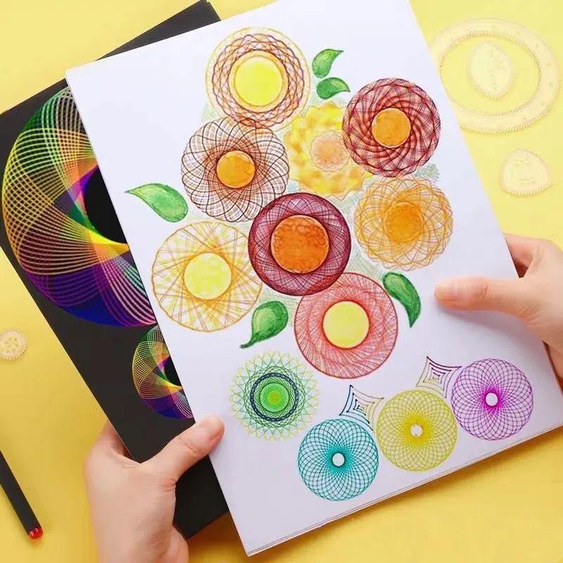 Creative Gears Geometry Spirograph Drawing Stencils Set Kids Educational Art Crafts With Variety O 3