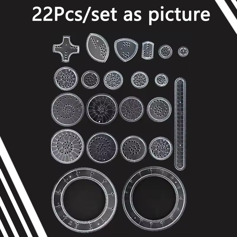 Creative Gears Geometry Spirograph Drawing Stencils Set Kids Educational Art Crafts With Variety O 4