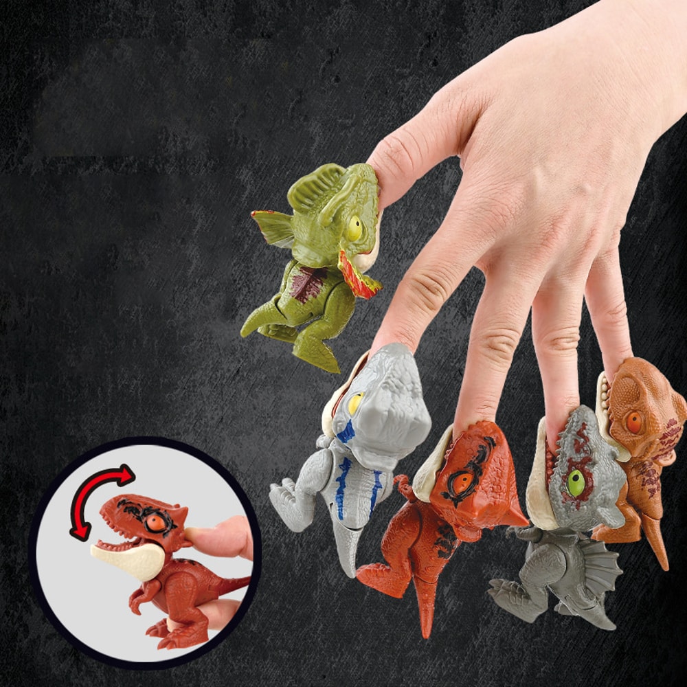 Mini Tricky Tyrannosaurus Finger Dinosaur Toys Fun Interactive Kids Gift 1
