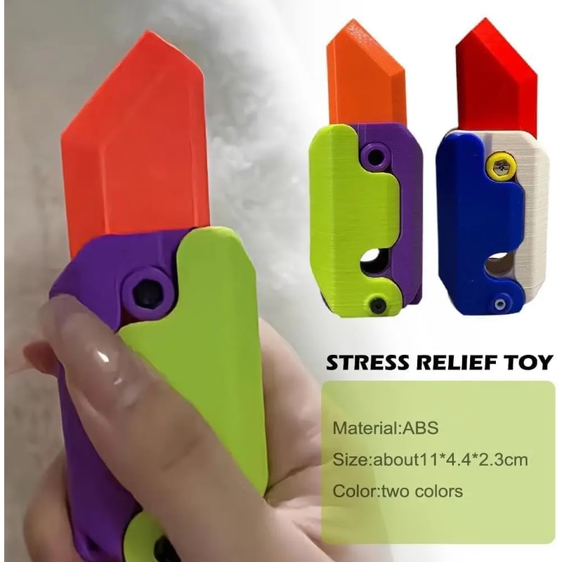 Mini Fidget Knife Toy Stress Relief Decompression Toy For Adults Kids Fun Portable Jumping Small 1