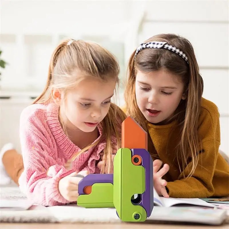 Mini Fidget Knife Toy Stress Relief Decompression Toy For Adults Kids Fun Portable Jumping Small 2