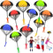 Funny Outdoor Kids Parachute Toy With Mini Soldier Figurines For Fun Flying Games 0
