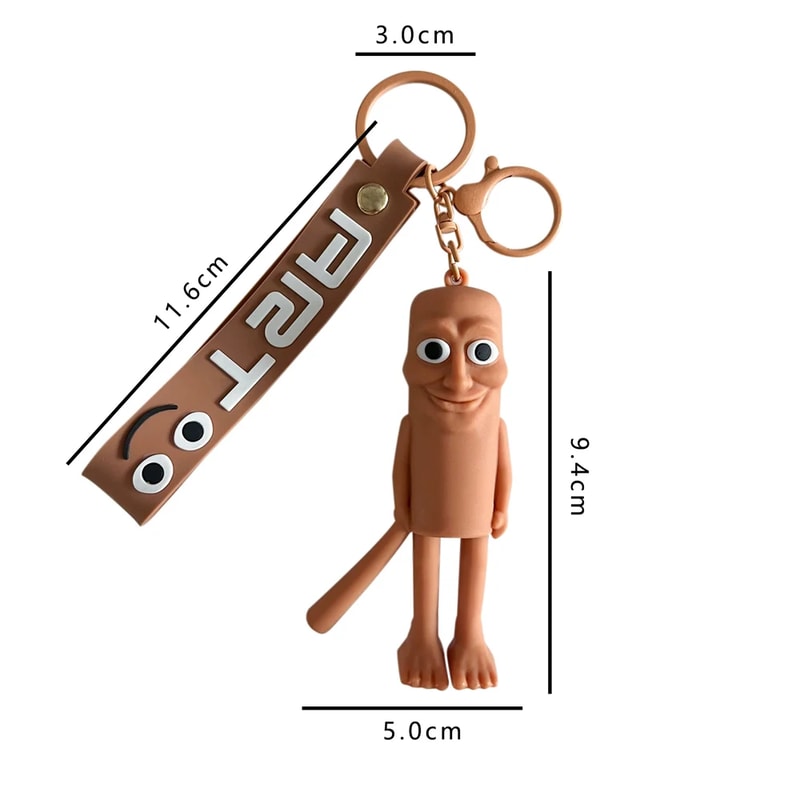 Creative Italian Brainrot Keychain Doll Fun Ballerina Cappuccino Keyring Gift 6