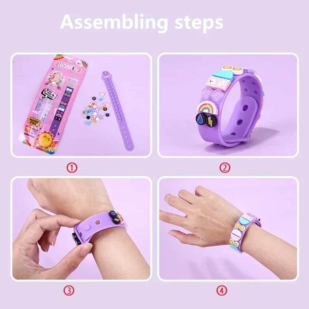 DIY Kids Silicone Bracelet Kit Creative Friendship Bracelet Making Set For Birthday Gifts 1