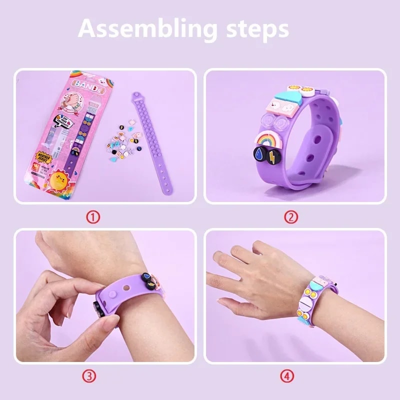 DIY Kids Silicone Bracelet Kit Creative Friendship Bracelet Making Set For Birthday Gifts 1