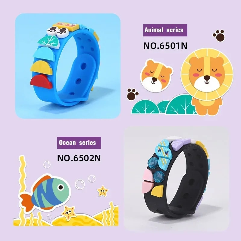 DIY Kids Silicone Bracelet Kit Creative Friendship Bracelet Making Set For Birthday Gifts 3