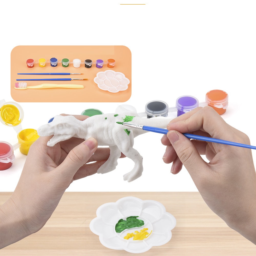 DIY Dinosaur Painting Kit Colorful Graffiti Educational Model For Children 1